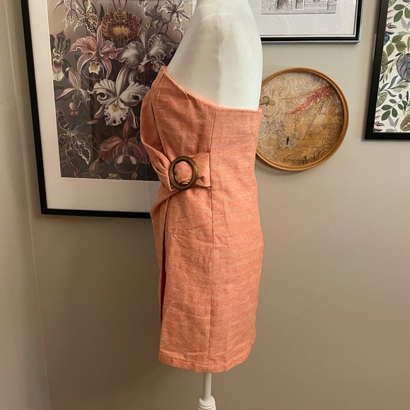 Revolve Line & Dot Zoe Strapless Dress in Orange - Picture 9 of 15